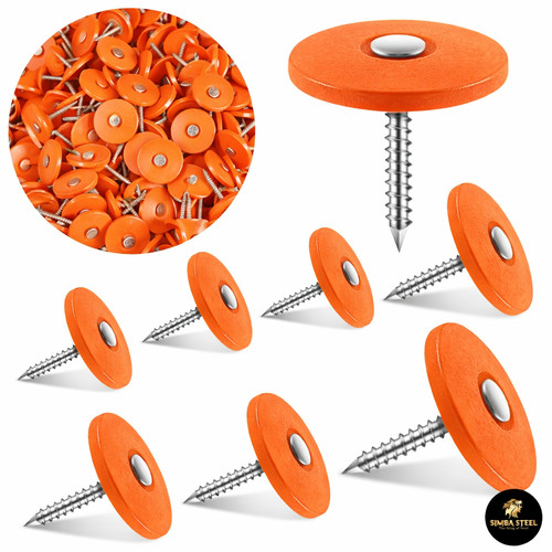 Roofing nails plastic cap - nails, 1"