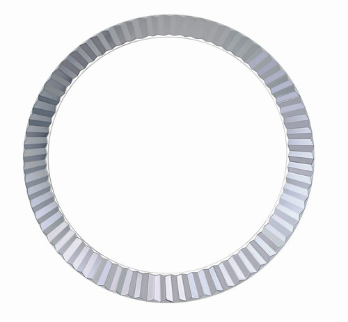 18k white gold fluted bezel - white,