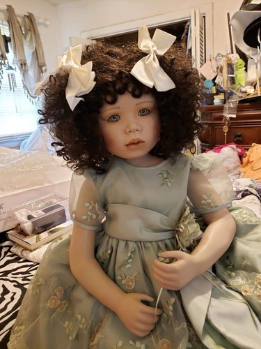 Christine orange doll biracial - doll,