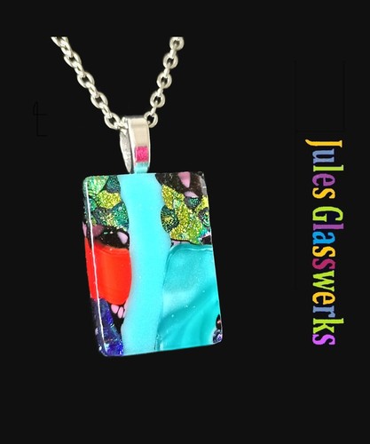 Hand crafted dichroic fused - crafted,