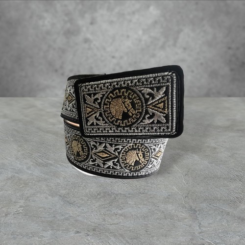 Cinto vaquero bordado plata - vaquero,