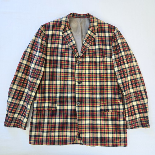 Vtg 70s indian madras plaid - vtg,
