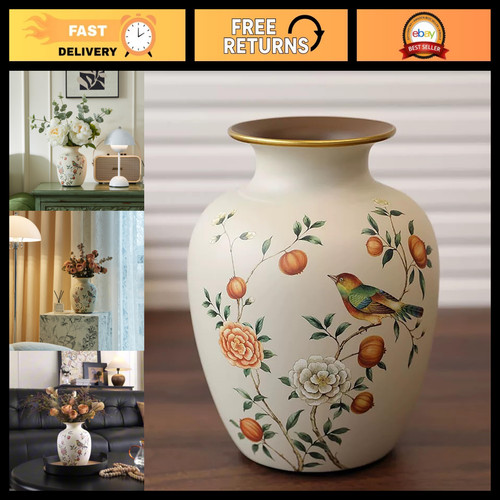 Vintage ceramic flower vase - flower,
