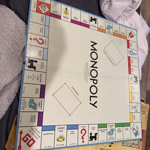 Vintage 1961 monopoly board - 1961,