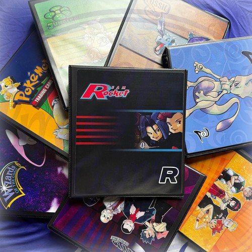 Team rocket style binder - rocket, w/