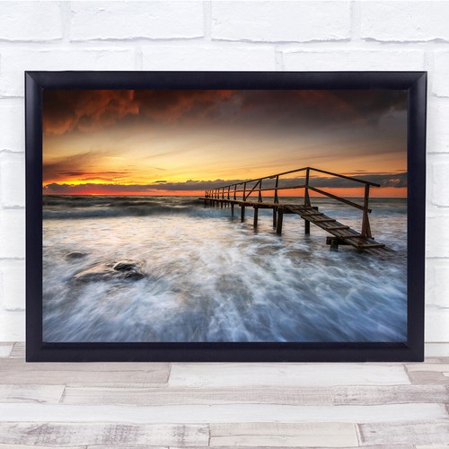 Landscape pier sea sunset - landscape,