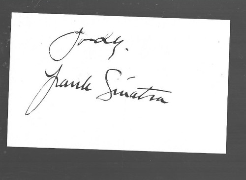 Original hand signed autograph - original,