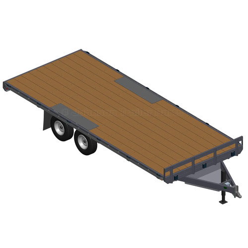 Deck over trailer - 20', deck-over