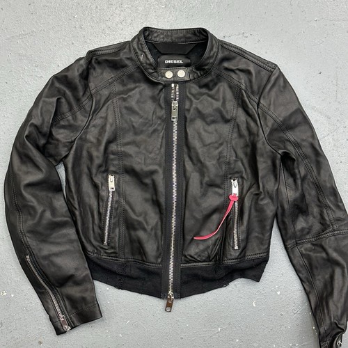 Diesel leather jacket womens - diesel,