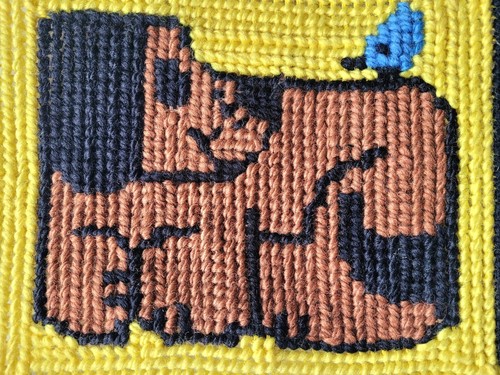 Vtg wool yarn puppy - wool,