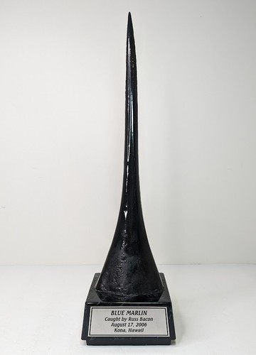 Blue marlin bill - blue, mount