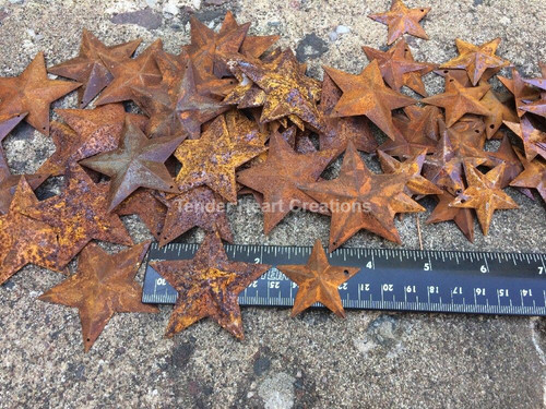 Set rusty stars 25 - set, 10-