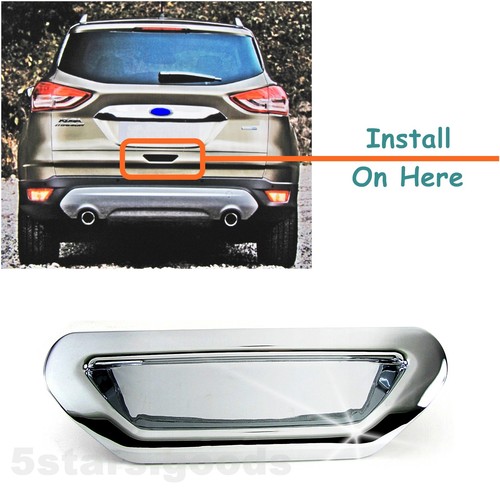 Chrome rear trunk door handle - trunk,