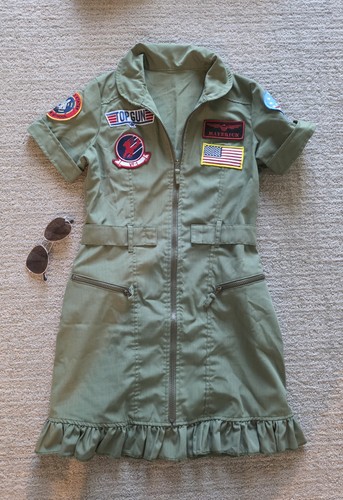 Womens top gun dress - top, dress/costume