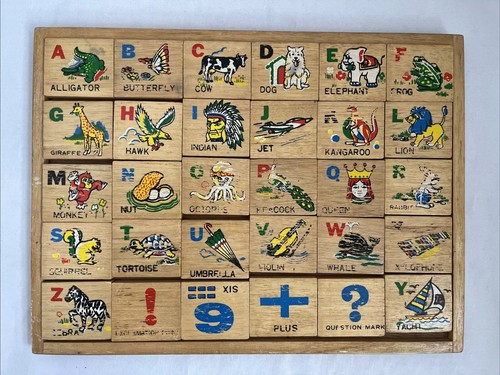 Vintage learning alphabet