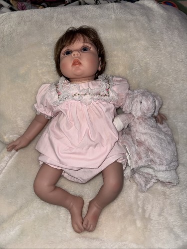 Reborn baby girl doll brown - reborn,
