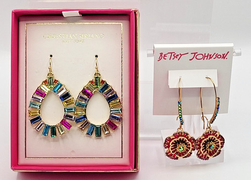 Lot two dangle earrings - lot,