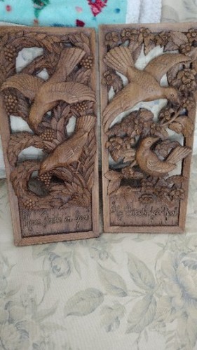 1961 art wood carved - ,