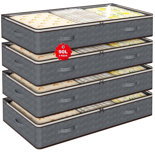 90l under bed storage bins - bed,
