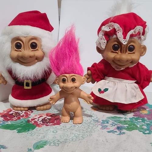 Vintage russ santa and mrs - russ,
