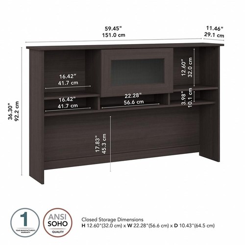 Cabot hutch for corner desk - cabot, or