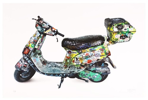 Space invader scooter - space,
