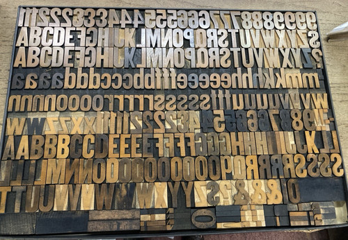 Vintage letterpress printing - letterpress,