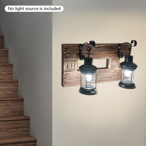 Metal glass wall lamp - lamp, rustic