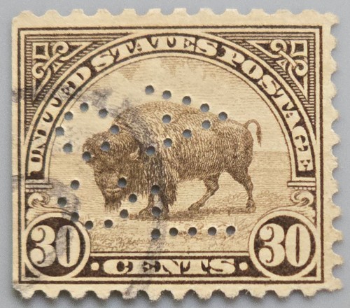 30c buffalo stamp used la - 30c,