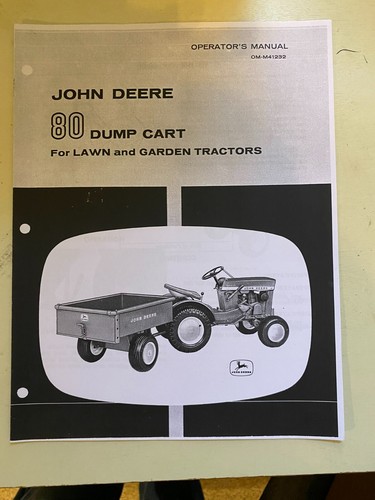 John deere dump cart - ,