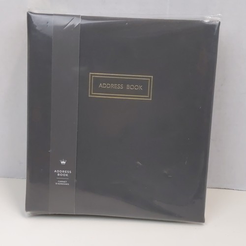 Hallmark address book black - address,
