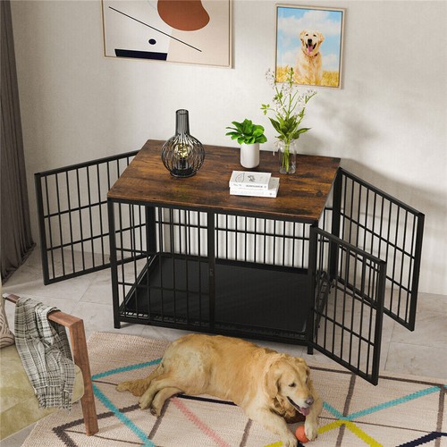Sturdy wooden pet dog - wooden, crate