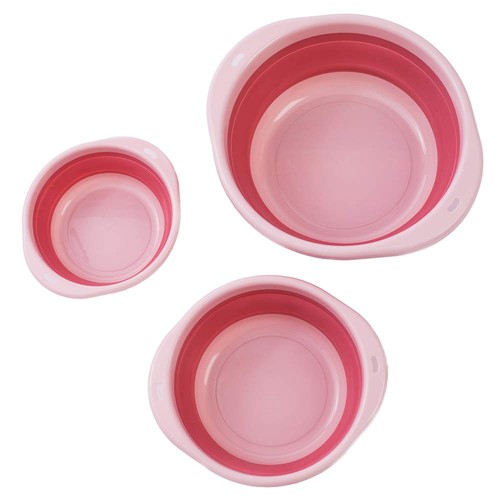Pink collapsible wash - collapsible,