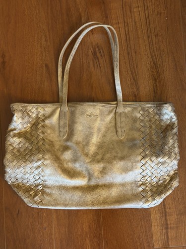 Cole haan gold metallic woven - gold,