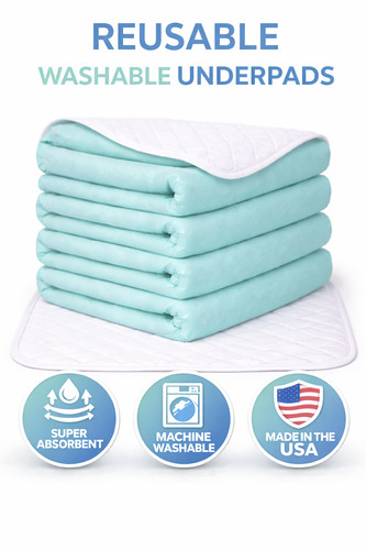 Reusable washable underpads - 4,