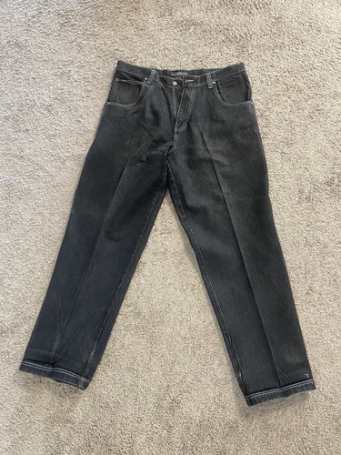 Fubu jeans mens 38x34 black - jeans,