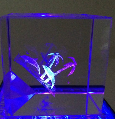 Laser etched crystal - laser,