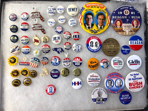 60pc vintage political - 60pc,
