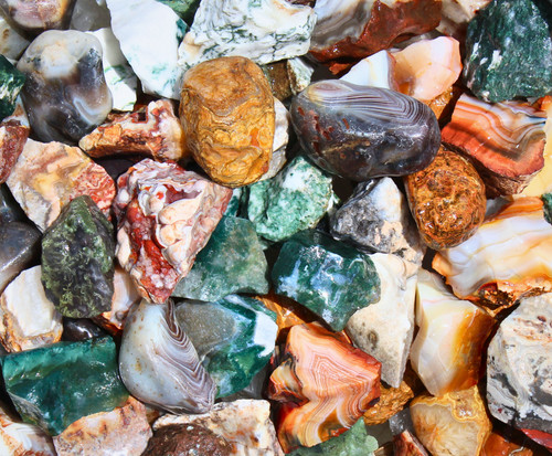 Agate mix rough - rough, rocks