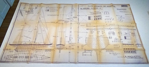 Vintage modele reduit bateau - modele,
