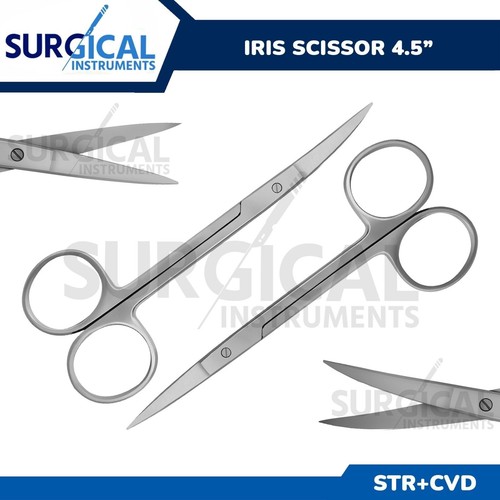 Iris scissors curved - 4.5", &