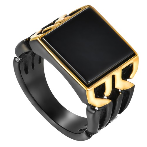 Men stainless steel - men's, black