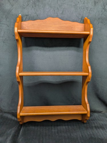 Wooden tier shelves wall - 3,