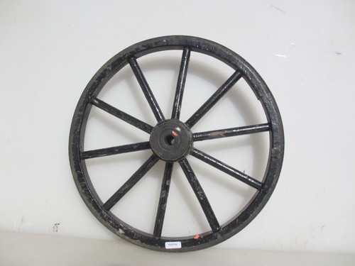 Antique wooden wagon wheel - antique,