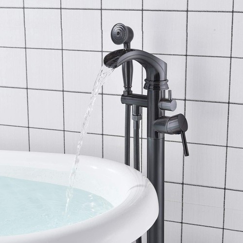 Black bathroom freestanding - black,