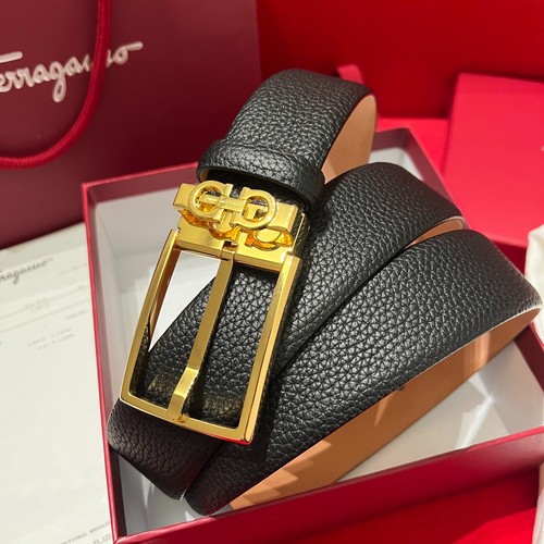 Ferragamo belt gold buckle - belt,