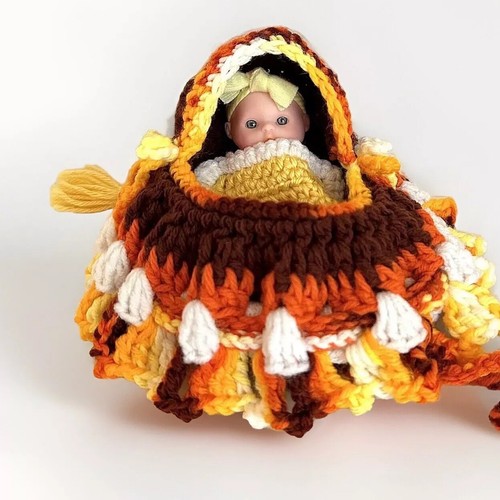 Crochet cradle purse with - cradle/purse,