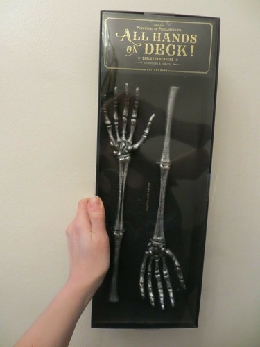 Pottery barn skeleton serving - pottery,