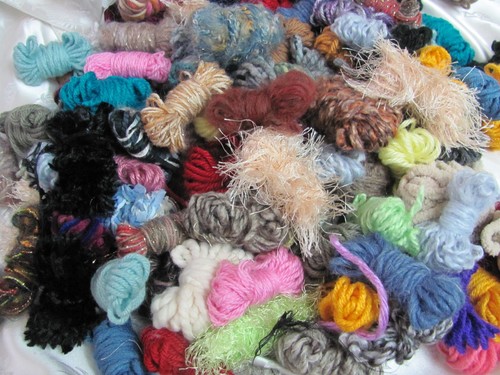100 assorted mixed yarn fiber - 100,
