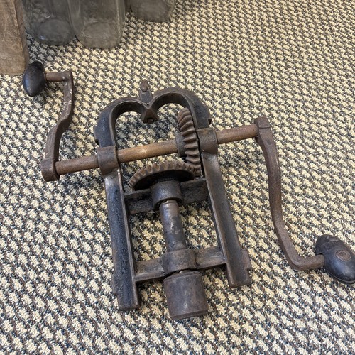 Antique barn beam auger - beam, drill
